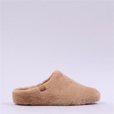 &OtherStep Fluffy Mule Slipper - Camel
